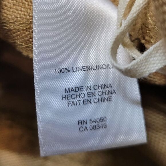 Jones New York Tan Linen Togle Closure Capri / Bremuda Women's Plus Size 16 - Picture 8 of 12